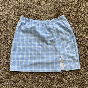 Plaid mini skirt